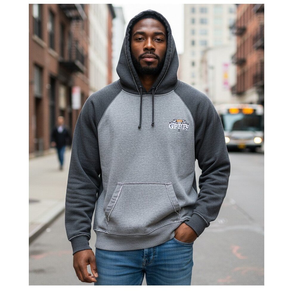 J. America Men's Hoodie XL Gray Year 2013 GPFTS Pullover Sweatshirt
